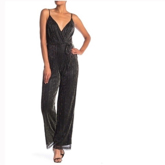 Laundry by Shelli Segal Rainbow Metallic Jumpsuit - Picture 1 of 6